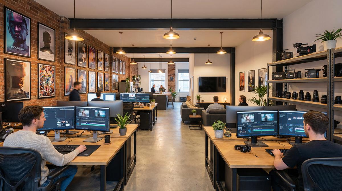 B站福利影视传媒公司办公环境